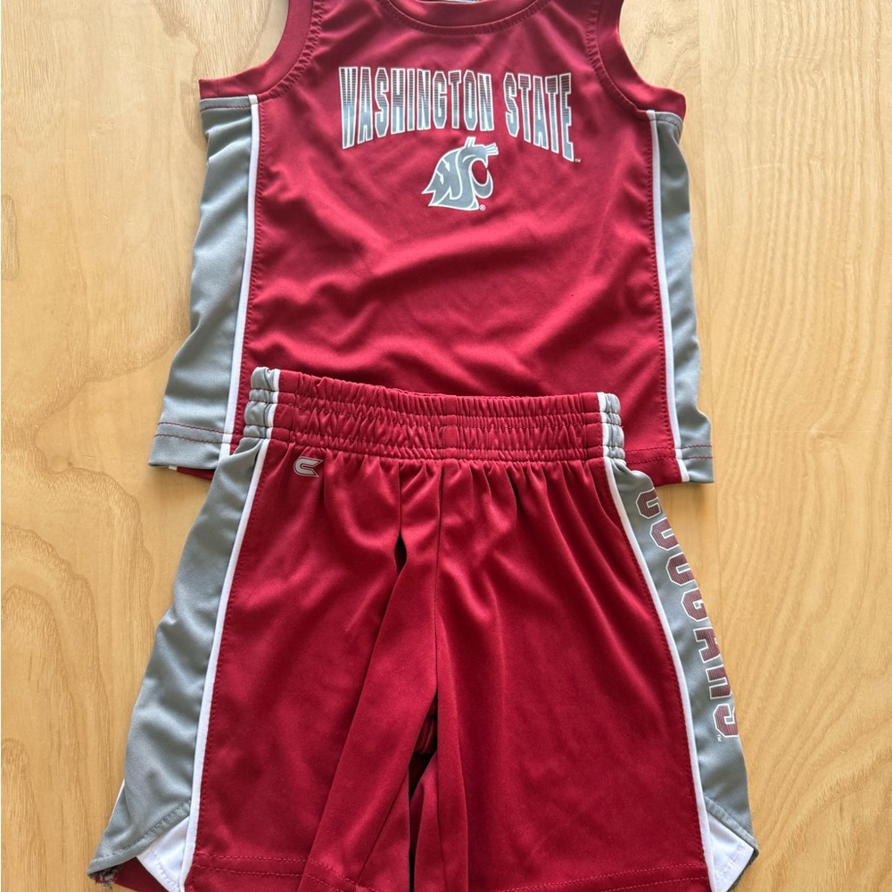 WSU Cougars Kids Athletic Jersey Set